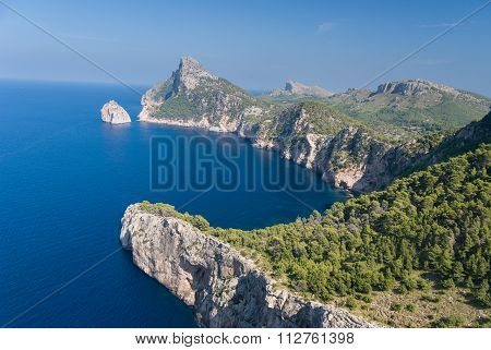 Cape Formentor In Mallorca, Balearic Island, Spain