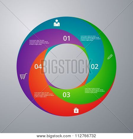 Vector illustration infographics circle