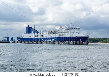The Cargo Seaport In Klaipeda