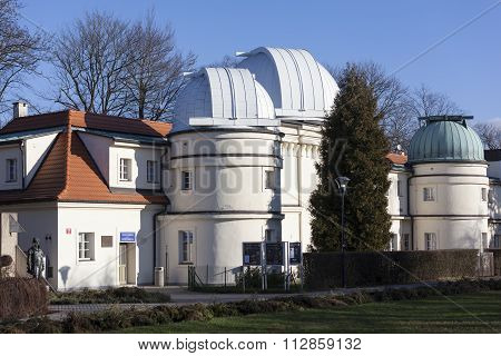 PRAGUE, CZECH REPUBLIC - DECEMBER 23, 2015: Photo of Stefanik observatory.