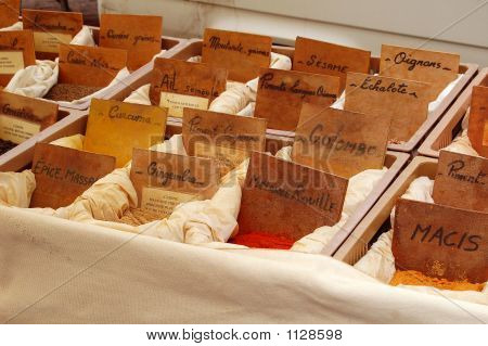 Spices On A French Market