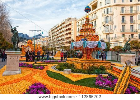Lemon Festival in Menton, France