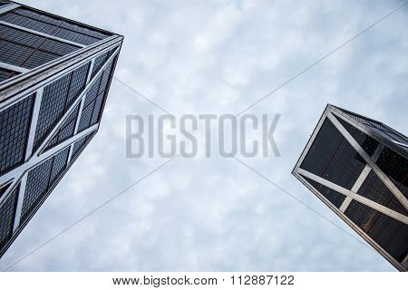 Kio Tower In Madrid, Seen From Below