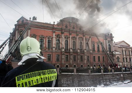 Fire In The Palace of the Princes Beloselsky-Belozersky