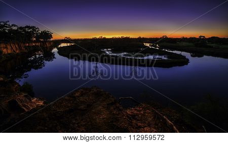 werribee river,dusk, Sunset