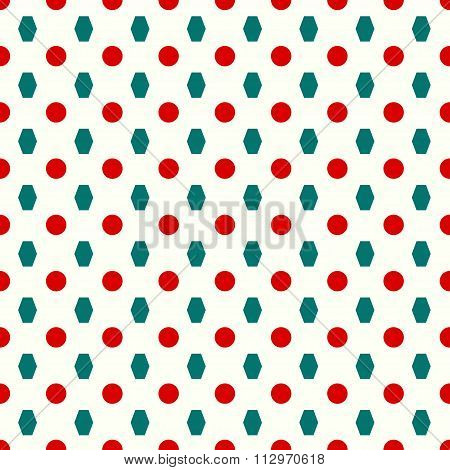 Circles And Polygons Seamless Pattern