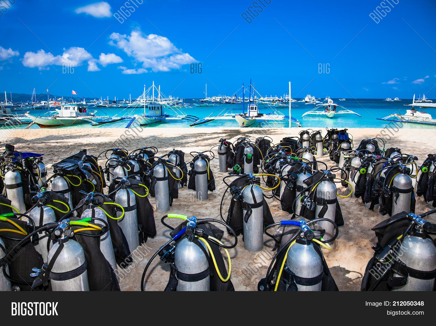 Scuba Diving Air Tanks Image & Photo (Free Trial) Bigstock