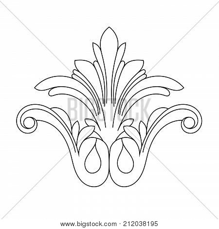Black vintage ornament, baroque ornament, scroll ornament, engraving ornament, border ornament, floral ornament, retro pattern, antique pattern, style acanthus pattern, foliage pattern, swirl pattern decorative pattern, filigree pattern. vector