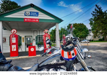 Old Texaco Gas Station In Route 66.