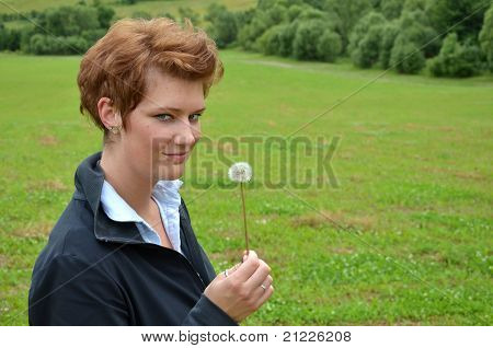 Young woman in the nature