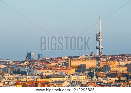 Zizkov Television Tower In Prague, Czech Republic