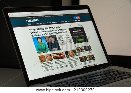 Milan, Italy - August 10, 2017: Foxnews Website Homepage. It Is An American Basic Cable And Satellit