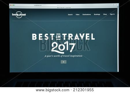 Milan, Italy - August 10, 2017: Loney Planet Website Homepage. It Is The Largest Travel Guide Book P