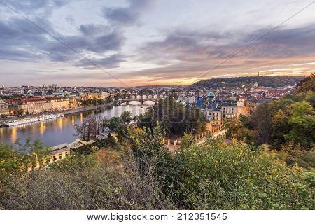 Prague Bridges View