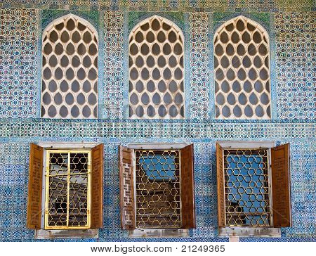 Arabesco janelas do Palácio Topkapi