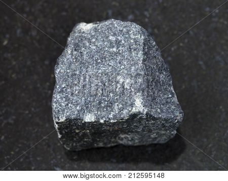 Raw Gabbro Stone On Dark Background