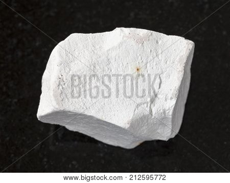 Rough Chalkstone On Dark Background