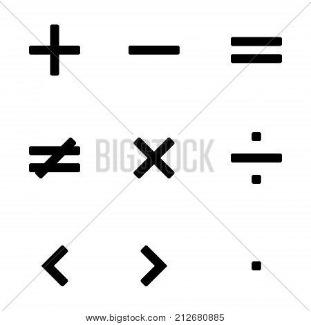 Math Symbols Vector