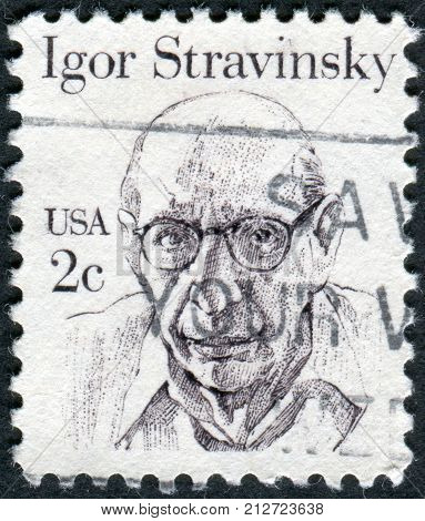 Usa - Circa 1982: Postage Stamp Printed In Usa, Shows A Russian, And Later French And American Compo
