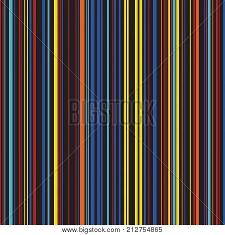 Retro Color Straight Vertical Variable Width Stripes, Color Lines Pattern, Vertically Seamless Pattern, Straight Parallel Vertical Lines, Fashion Geometric Color Random Lines