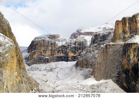 Alpine Landscape in the Dolomites, Italy, Europe
