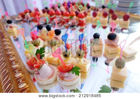 canape for a self service buffet business conference