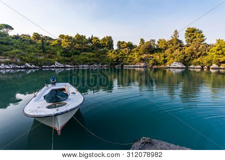 Beautiful Hidden Bay In Trpanj, Dalmatia, Croatia; Peljesac Peninsula