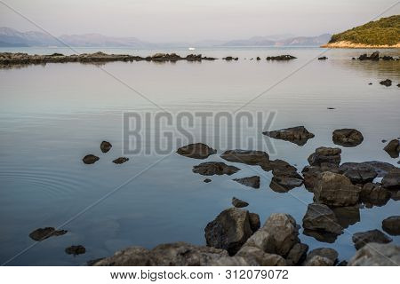 Beautiful Hidden Bay In Trpanj, Dalmatia, Croatia; Peljesac Peninsula