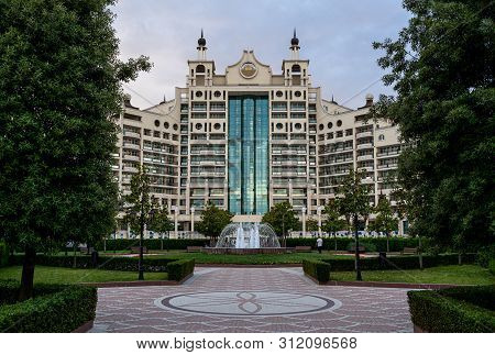 Pomorie, Bulgaria - June 21, 2019: The Multi-storey Facade Of The Modern Five-star Hotel Seaside Res
