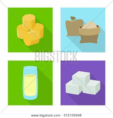 Vector Design Of Plant And Plantation Symbol. Set Of Plant And Agriculture Stock Symbol For Web.