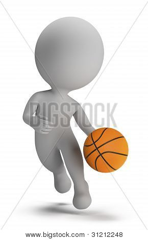 3D Small People - giocatore di basket