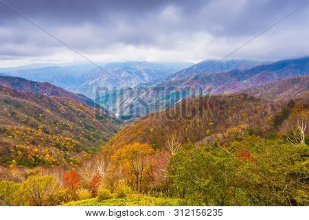 Landscape in Nikko National Park in Tochigi, Japan.