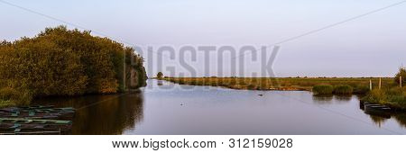 Beautiful Wetland In The Natural Park Of Saint Lyphard (france)