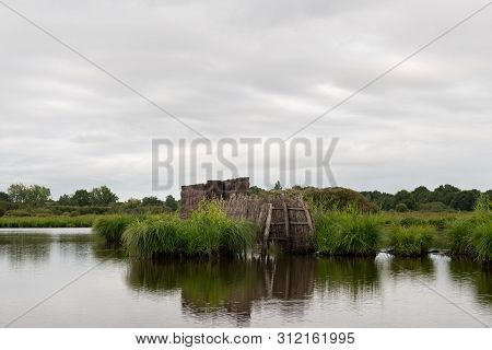 Beautiful Wetland In The Natural Park Of Saint Lyphard (france)