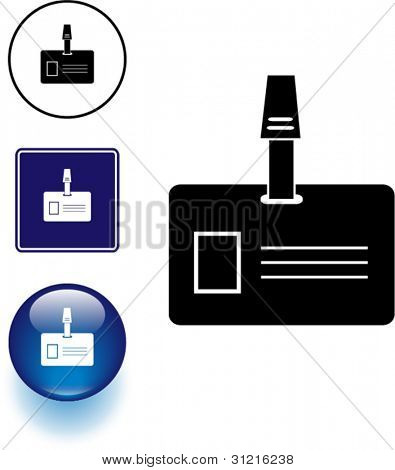 Identyfikacja z clipper symbol znak i przycisk