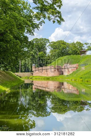 Nesvizh, Belarus - July 13, 2019: Residential Castle Of The Radziwill Family. After Reconstruction, 