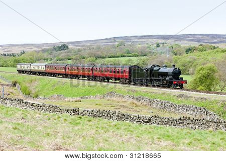 증기 기차, 노스 요크 셔 무어 스 철도 (NYMR), 요크 셔, 영국