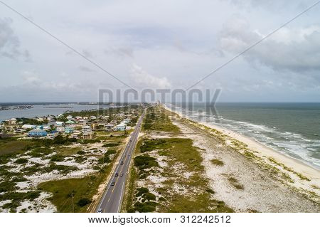 Perdido Key Beach, Florida And Ono Island, Alabama The Day After Hurricane Barry