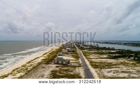 Perdido Key Beach, Florida And Ono Island, Alabama The Day After Hurricane Barry