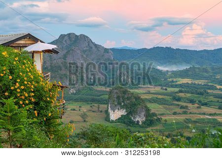 Mountain Views And Beautiful Mist Of Phu Langka National Park, Thailand