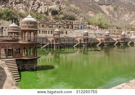Lake At The City Palace In Alwarl