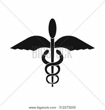 Isolated Object Of Winged And Rod Icon. Collection Of Winged And Wings Vector Icon For Stock.