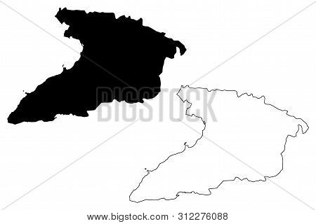 Granma Province (republic Of Cuba, Provinces Of Cuba) Map Vector Illustration, Scribble Sketch Granm