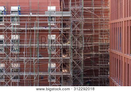Masdar City, Abu Dhabi, Uae - July, 2019. Construction Of The New City - Masdar, The First Eco Frien