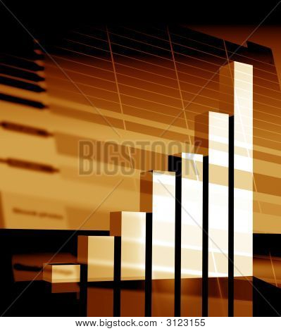 Gráfico de las estadísticas de negocios