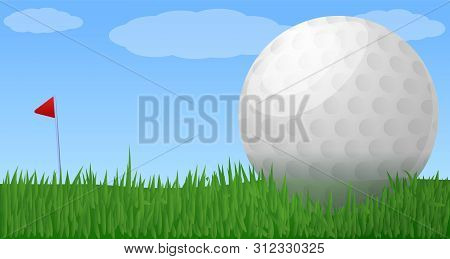 Golf Club Concept Banner. Cartoon Illustration Of Golf Club Vector Concept Banner For Web Design