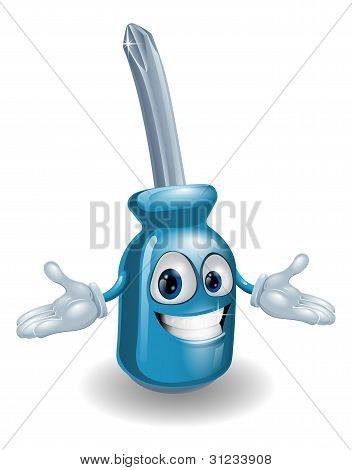 Cartoon Schraubendreher Person