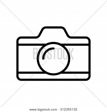 Camera Icon In Trendy Flat Style Isolated On White Background