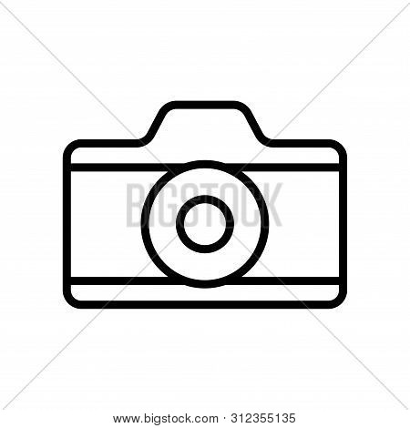 Camera Icon In Trendy Flat Style Isolated On White Background