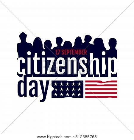 American Citizenship Day 17Th September Poster Design Vector Template